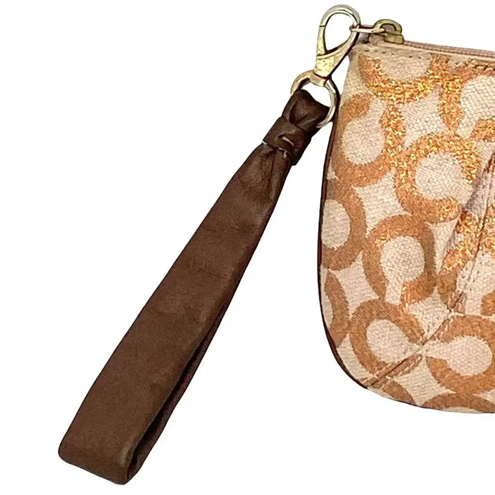 COACH Signature Bronze Metallic 